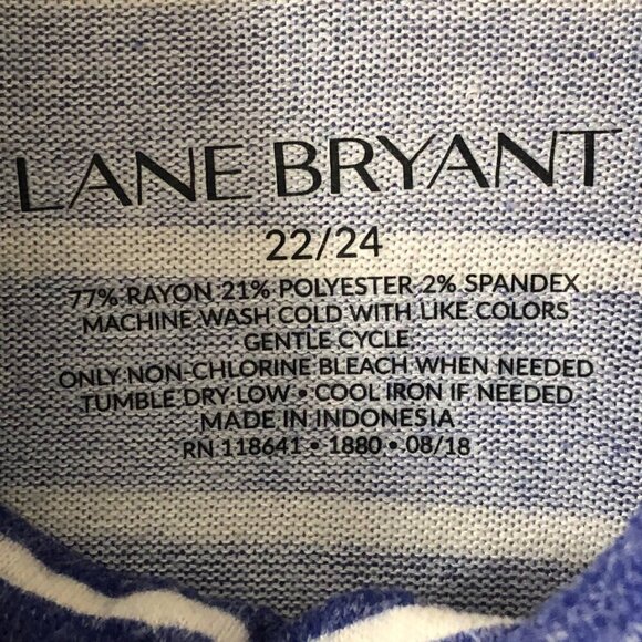 Women's Plus Size Lane Bryant Hacci Swing Turtleneck Long Sleeve Blue 22/24 - Picture 6 of 10